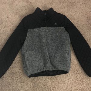 Rip curl button up sweatshirt
